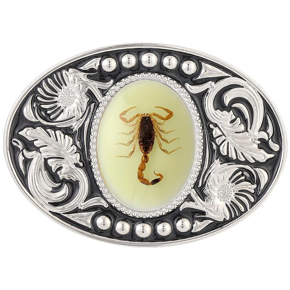 9015 Western Belt Buckle 3D Luminous Scorpion Cowboy Belt Buckle Texas